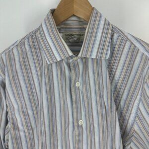 Banana Republic Outlet Mens Striped Button-Down Shirt Medium 15-15.5"